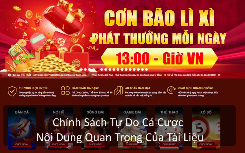 Tài liệu quy định sự tự do của thành viên khi cá cược